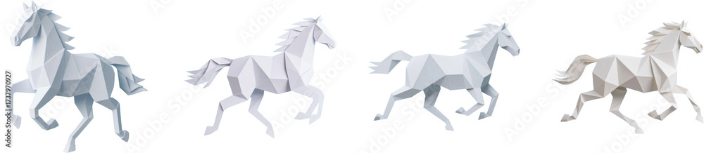 Obraz premium 動物 生き物 ペーパークラフト