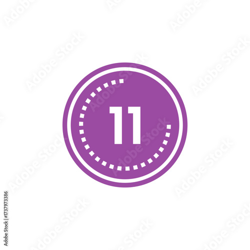 Number icon vector illustration. Infographic number icon vector. number icon vector