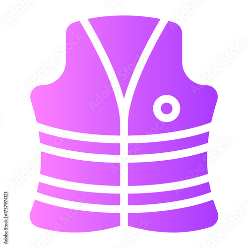 life jacket gradient icon