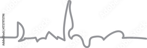 Abstract Skyline Silhouette Illustration
