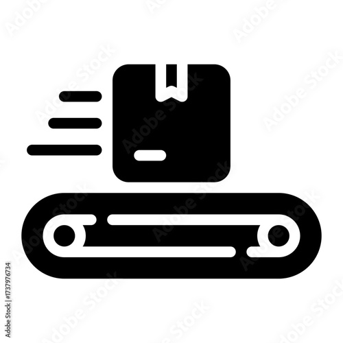 conveyor belt glyph icon