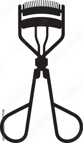 Eyelash Curler Vector Design For Beauty Style Accessory Applying Cosmetic Makeup Illustration