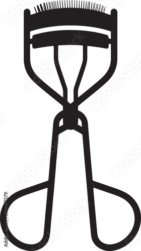 Eyelash Curler Vector Design For Beauty Style Accessory Applying Cosmetic Makeup Illustration