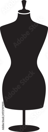 Mannequin with Edges Silhouette Dress Form Fashion Design Torso Dummy Display