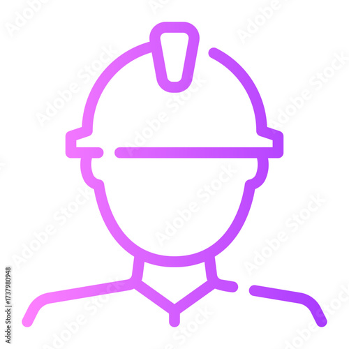 worker gradient icon