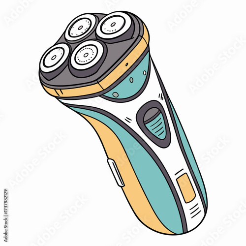 Bright electric shaver object razor grooming