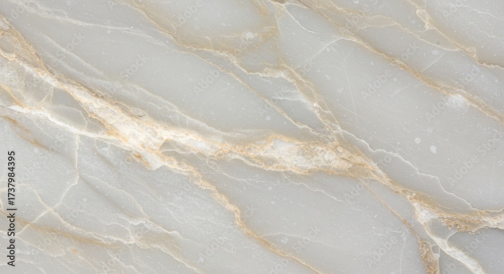 Obraz premium Aesthetic Grey Marble Texture with Silver Veins and Cracks