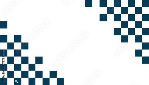 Сheckerboard frame background. Heckered pattern
