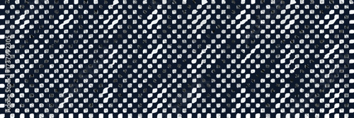 Race checker flag seamless pattern. Checkered pattern. Banner seamless chessboard, checkerboard texture. Wide checker grid background. Square black and white rally checker texture
