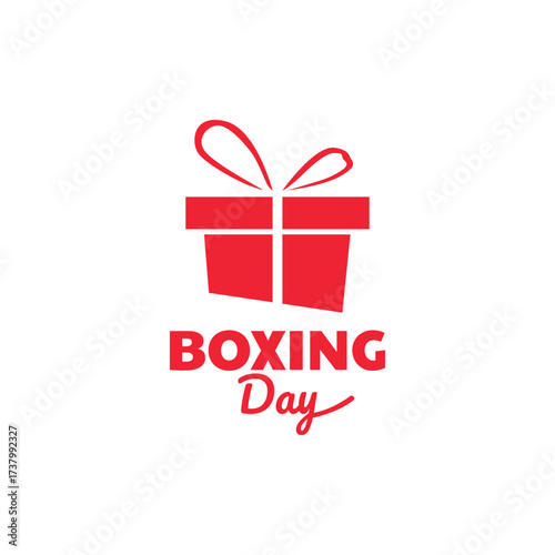 Boxing Day Logo Icon with Modern Design
