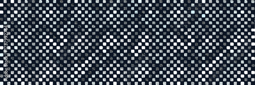 Race checker flag seamless pattern. Checkered pattern. Banner seamless chessboard, checkerboard texture. Wide checker grid background. Square black and white rally checker texture
