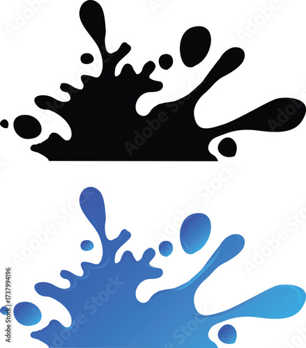 unique water splash icon