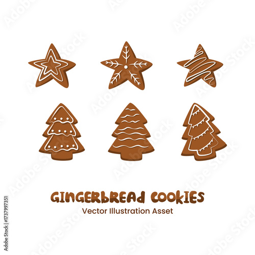 Gingerbread Cookies Vector Illustration