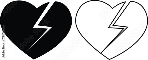 Broken Heart Clipart Symbols