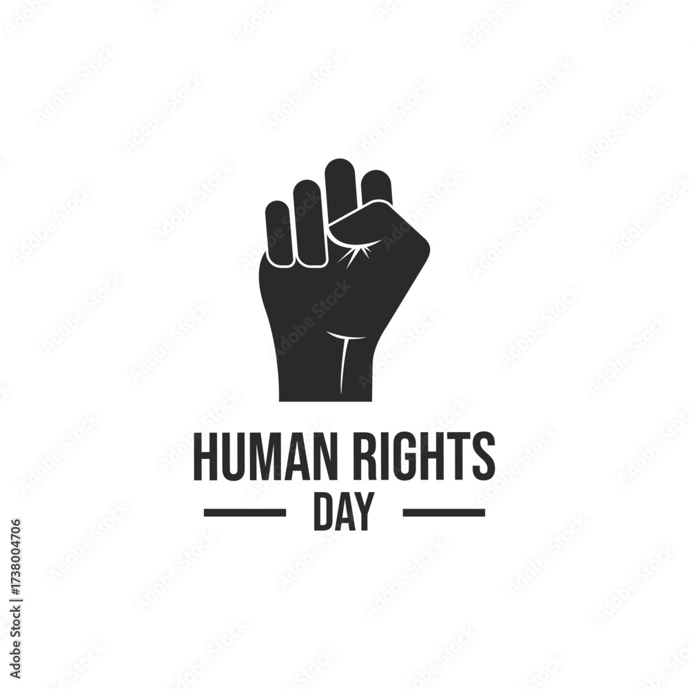 Fototapeta premium Illustration Design for Human Rights Day, December 10th