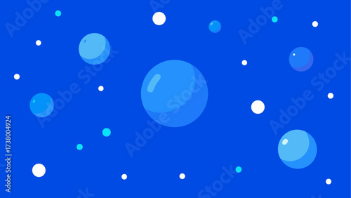 water drops on blue background