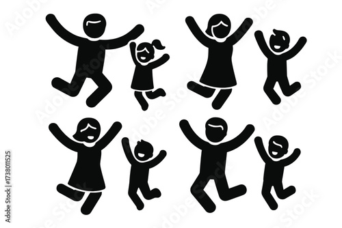 Joyful families celebrating together in a lively outdoor setting during a sunny afternoon