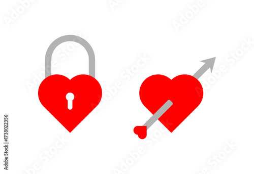 Love Vector Icon Illustration On Isolated Background.