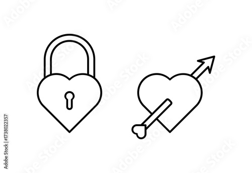 Love Vector Icon Illustration On Isolated Background.
