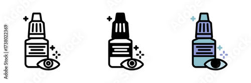 Eye Drops is liquid treatment relieving dryness, soothing irritation, reducing redness, moisturizing eyes, and supporting clear comfortable vision.