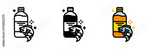 Fish Oil Bottle is supplement rich in omega-3, supporting heart health, improving brain function, reducing inflammation, and boosting immunity.