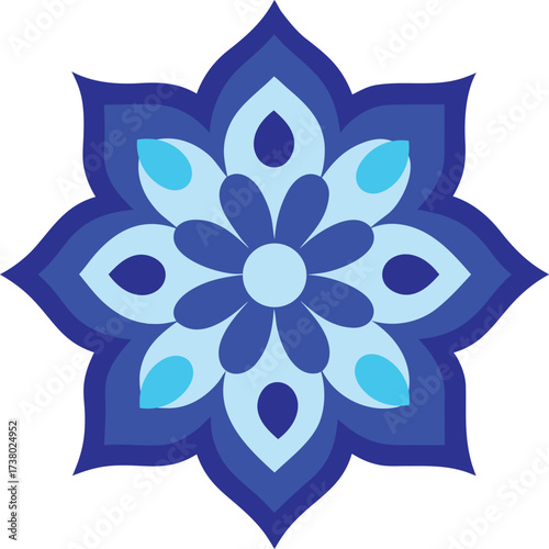 vector illustration of portuguese ceramic tile