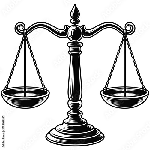 Scales of Justice Vector