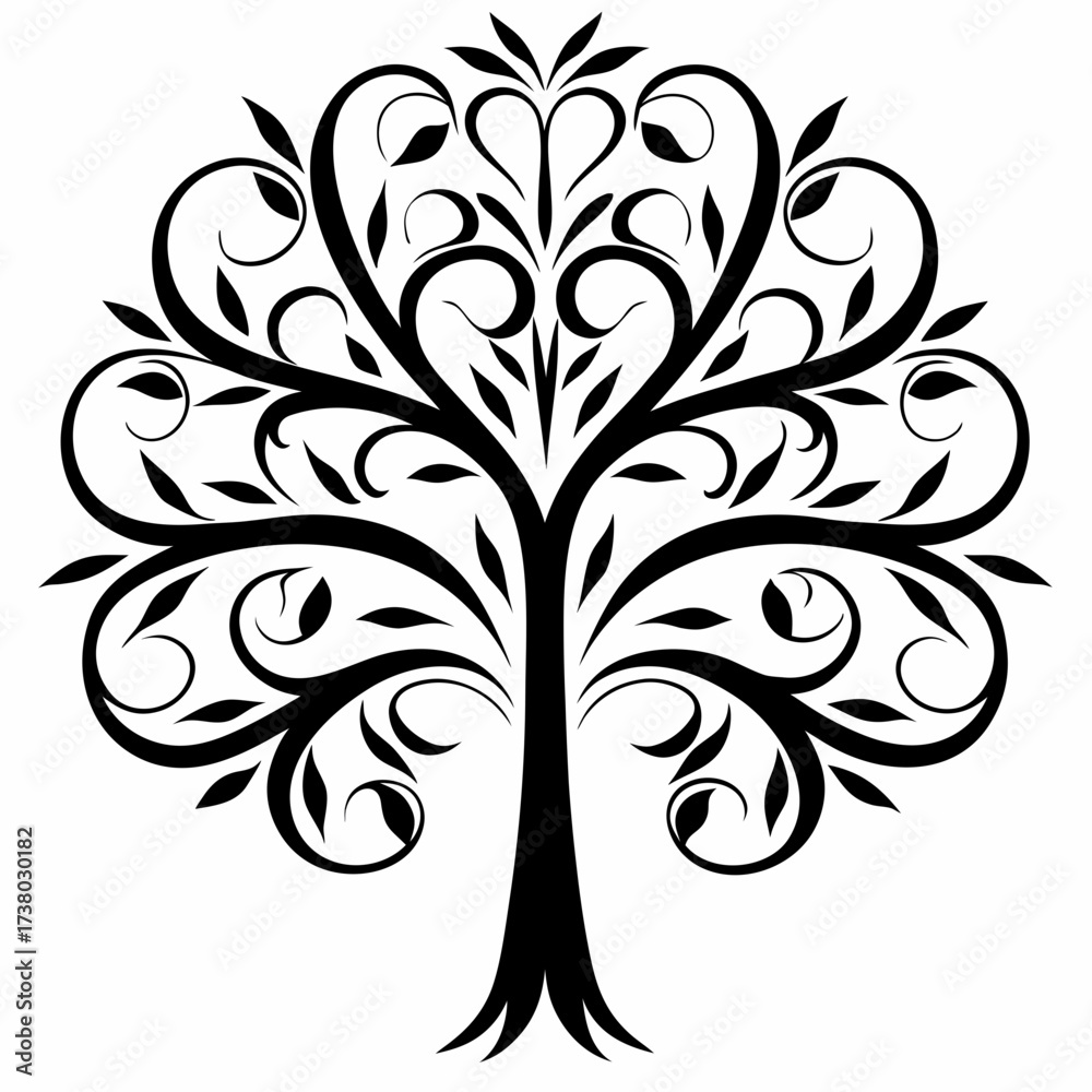 Obraz premium Betel tree on white background.01