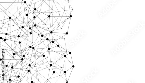 Abstract technology dot and line connection digital hi tech design concept background. Space for text. Vector illustration