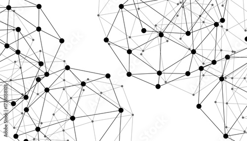 Abstract technology dot and line connection digital hi tech design concept background. Space for text. Vector illustration