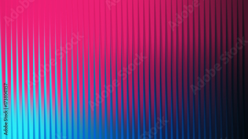 Blue and pink ribbed abstract background with gradient
