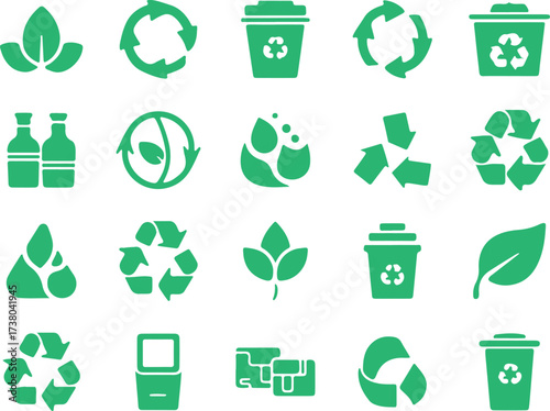recycling icon vector, eco recycle symbols, green eco design, sustainability graphic art, environment recycle set, save planet illustration, ecology recycle logo, eco-friendly clipart, green recycle a
