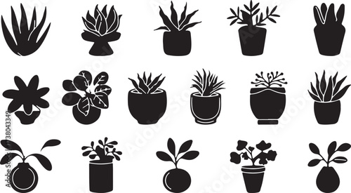 plant silhouette vector, indoor plant art, botanical home decor, potted plants clipart, minimalist greenery svg, aesthetic foliage design, houseplant artwork graphic, garden nature illustration, decor