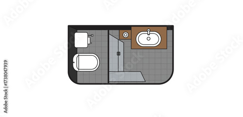 bathroom floor plan small bathroom design with a toilet sink and shower creating a compact layout suitable for modern homes efficient space