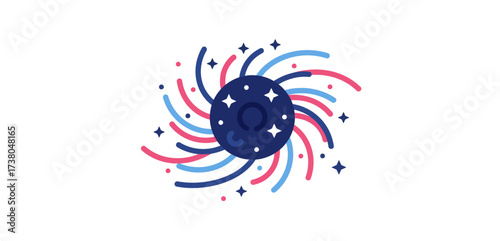 fireworks illustration colorful festive celebration with stars perfect for 4th of july graphics and summer party invites showcasing holiday fun and excitement