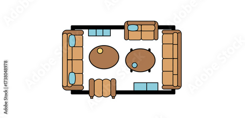 living room floor plan showcasing furniture layout for home design ideas creating an inviting space and functional living ideal for interior design blogs