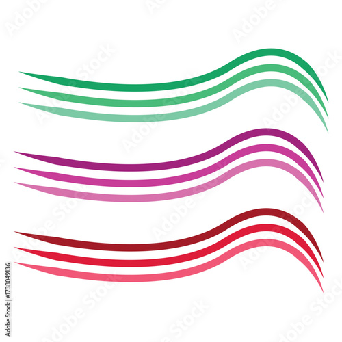 Abstract geometric design with vibrant color palette and clean lines