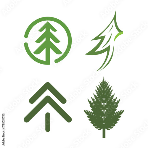 pine tree logo design