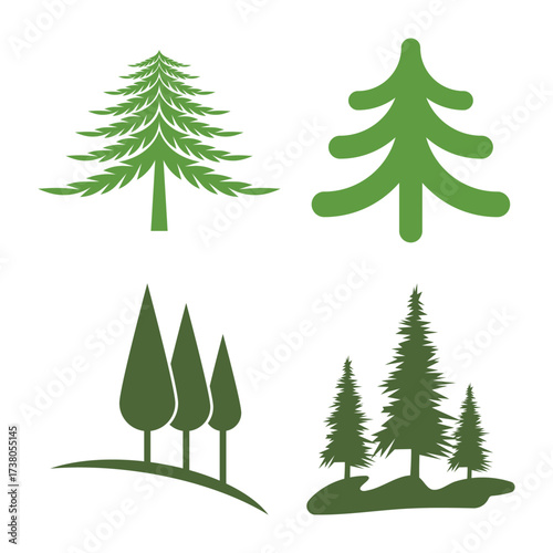  pine tree logo design