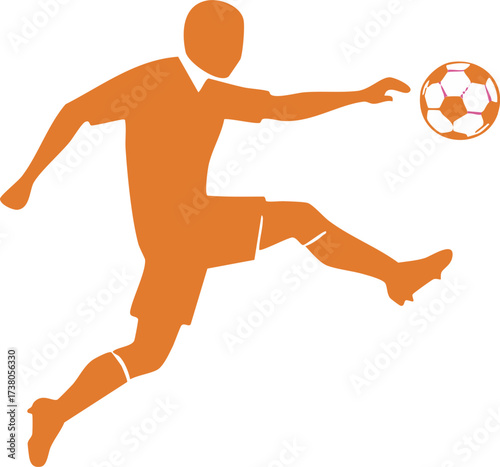 Soccer Player Controlling Ball