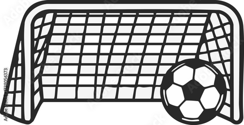 Ball Entering Soccer Goal