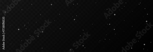 White space stars PNG. Bright twinkling stars. Space night sky background.