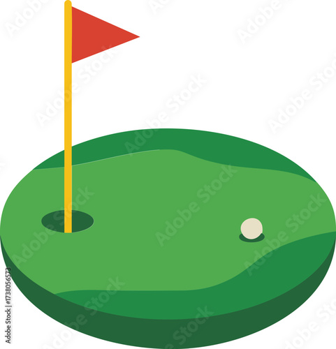 Golf Course Green Icon