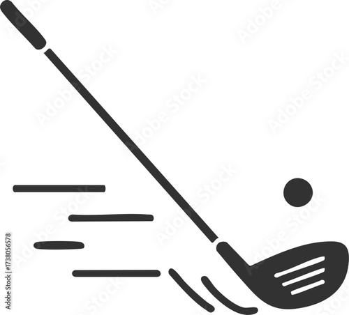 Golf Club Swing Icon
