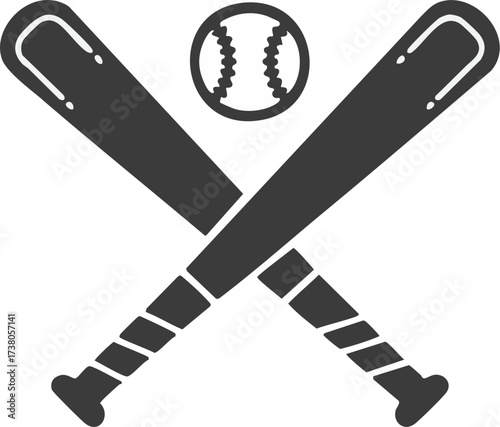 Crossed Baseball Bats Icon