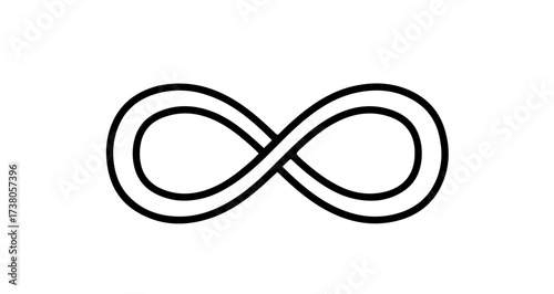 Infinity symbol drawn with a double line, representing eternity and endless possibilities