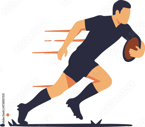 Running Football Player