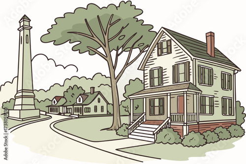 Old Town Monroe in Michigan, preserved 19th-century homes and historic battlefield nearby