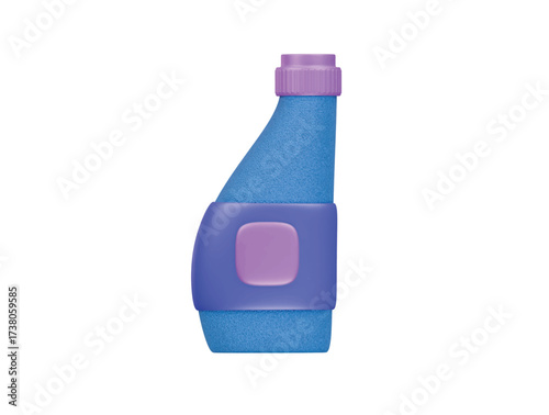 detergent bottle spray icon 3d illustration render