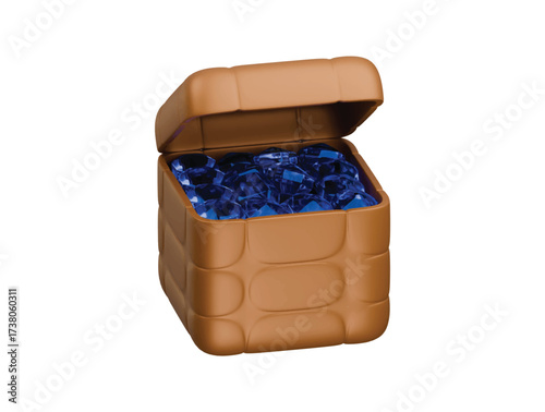 gem box icon 3d illustration render